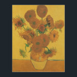 Impresión En Madera Vincent van Gogh - Vase con quince girasoles<br><div class="desc">Vase con Quince girasoles o simplemente girasoles (1888) de Vincent van Gogh es una antigua pintura de arte floral del Post Impresionism. Forma parte de una serie de cuadros similares, con un ramo de flores de jardín en un jarrón. Toda la serie muestra girasoles en todas las etapas de la...</div>