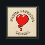 Impresión En Madera Vintage Black Red Bleeding Heart Liberal Pop Art<br><div class="desc">Decoren su habitación con este bonito Wood Wall Art con un divertido corazón de arte pop rojo sangrante. Si eres un hart liberal sangrante entonces este personalizado gracioso es para ti. El fondo es textura de madera. Un corazón sangrante para un liberal. ¿Tal vez un regalo para todos los amantes...</div>