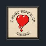 Impresión En Madera Vintage Black Red Bleeding Heart Liberal Pop Art<br><div class="desc">Decoren su habitación con este bonito Wood Wall Art con un divertido corazón de arte pop rojo sangrante. Si eres un hart liberal sangrante entonces este personalizado gracioso es para ti. El fondo es textura de madera. Un corazón sangrante para un liberal. ¿Tal vez un regalo para todos los amantes...</div>