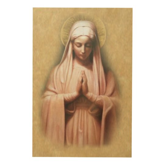 Impresión En Madera Virgen bendecida por Eklektix.