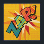 Impresión En Madera ZAP Fun Retro Libro Pop Art<br><div class="desc">Un divertido,  fresco y moderno diseño inspirado en el arte pop del libro de historietas retro que pone el wham,  zap,  pow en tu día. El regalo perfecto para superhéroes,  amigos,  familia o como un regalo para ti mismo. Diseñado por ComicBookPop© en www.zazzle.com/comicbookpop*</div>