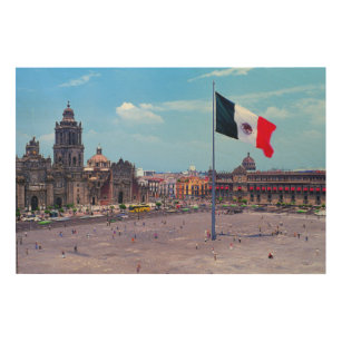Impresión En Madera Zocalo, Ciudad de México, México