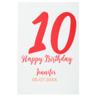 10.ª fecha de adición de cumpleaños año plantilla 