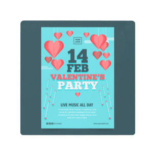 Impresión En Metal 14 FEB Fiesta de San Valentín