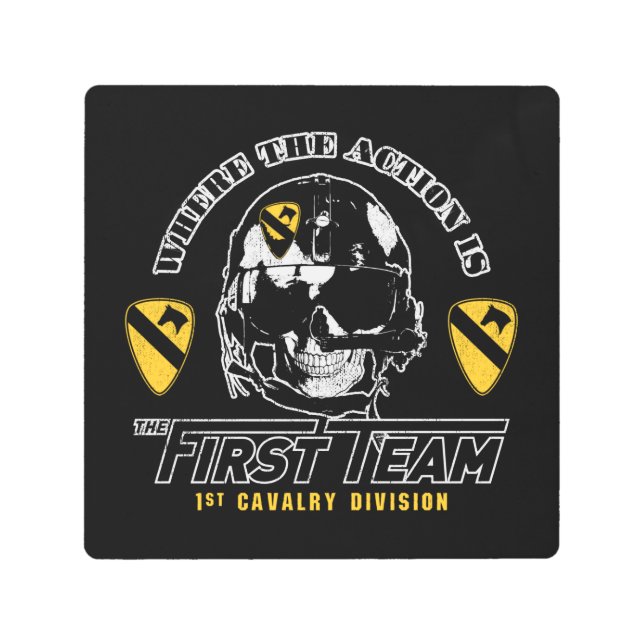 Impresión En Metal 1st Cavalry Division (Anverso)