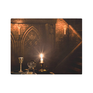 Impresión En Metal 2011-Medieval Castle Tarot Reading