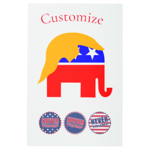 Impresión En Metal 2024 Nunca Trump Thunder_Cove