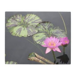 Impresión En Metal 20"x16" Lilies de agua