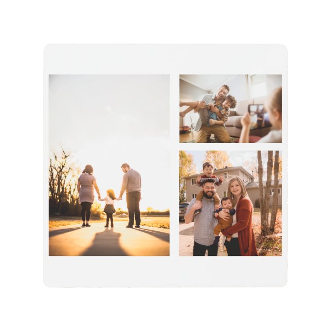 Impresión En Metal 3 Collage de fotos Personalizado personalizado (Anverso)