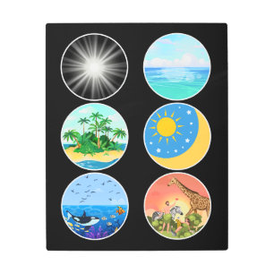 Impresión En Metal 6 días de creación - Génesis 1-2 profesor escolar