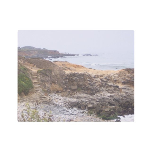 Impresión En Metal A lo largo del camino rocoso (Anverso)