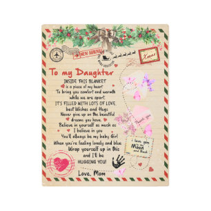 Impresión En Metal A Mi Hija, A Mi Hija Y A Mi Mamá