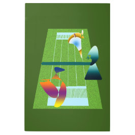 Impresión En Metal A Surreal Tennis Match
