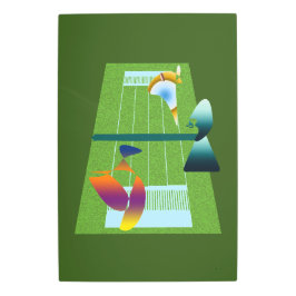 Impresión En Metal A Surreal Tennis Match