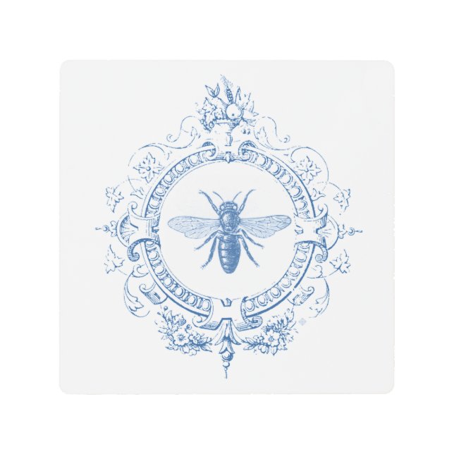 Impresión En Metal Abeja de granja moderna de origen francés (Anverso)