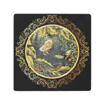 Abeja y mariposa de cosecha moderna en la web de a