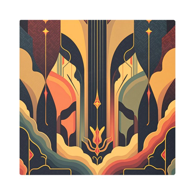 Impresión En Metal Abstracción de Deco (Anverso)