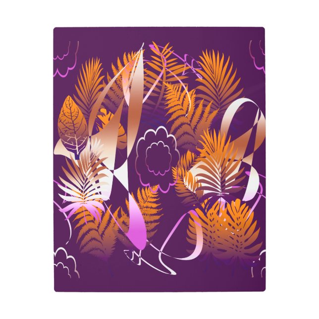 Impresión En Metal Abstract Autumnal Melancholy (Anverso)