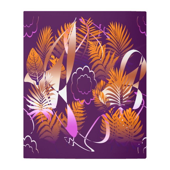 Impresión En Metal Abstract Autumnal Melancholy (Anverso)