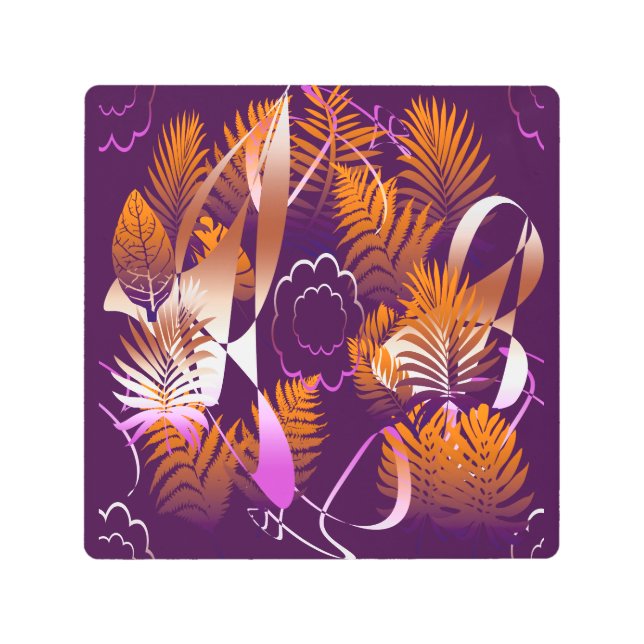 Impresión En Metal Abstract Autumnal Melancholy (Anverso)