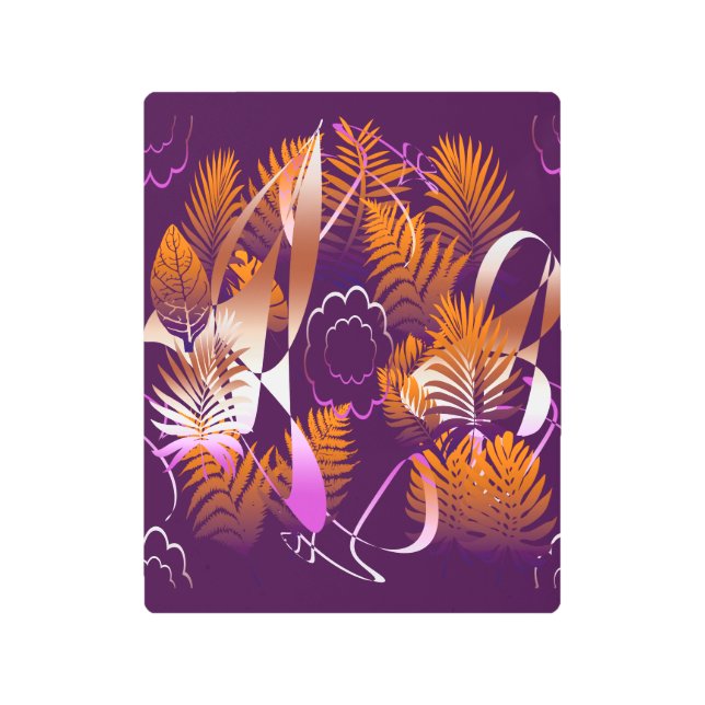 Impresión En Metal Abstract Autumnal Melancholy (Anverso)