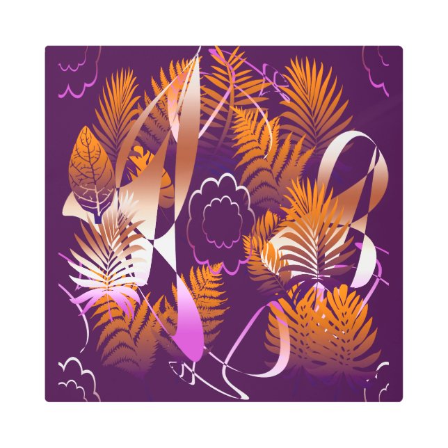 Impresión En Metal Abstract Autumnal Melancholy (Anverso)