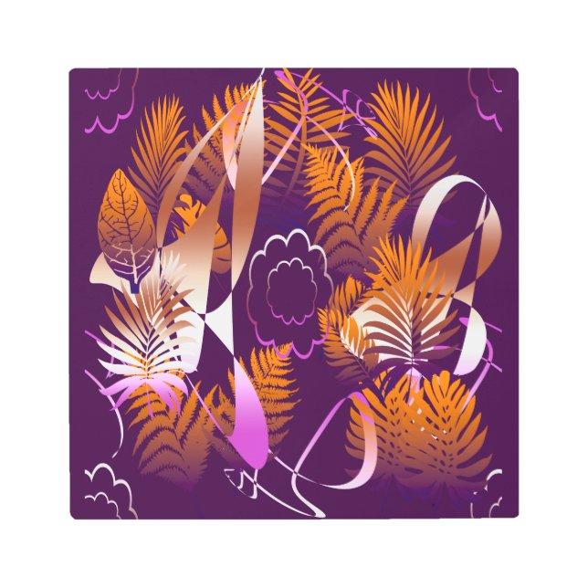 Impresión En Metal Abstract Autumnal Melancholy (Anverso)