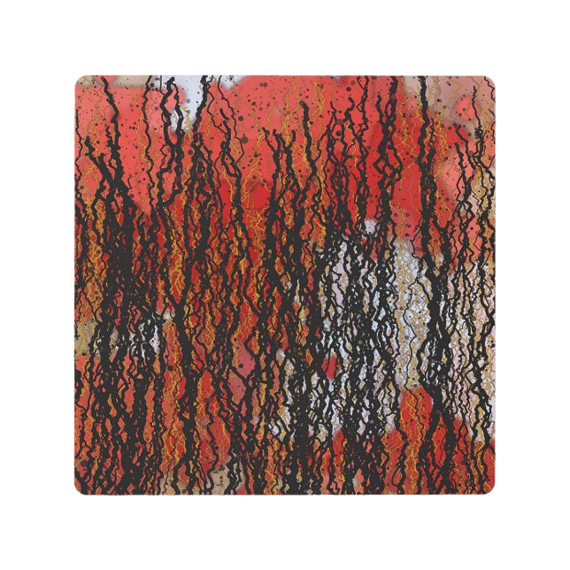 Impresión En Metal Abstract Contemporary Painting  (Anverso)