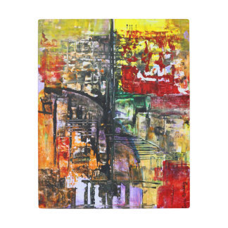 Impresión En Metal Abstract Original Art