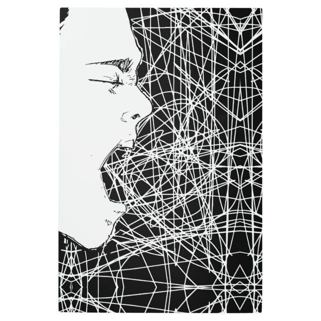 Impresión En Metal Abstract Scream Art (Anverso)