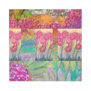 Impresión En Metal Abstracto Floral 7