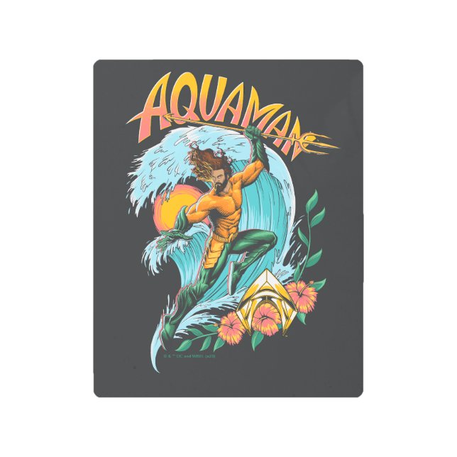 Impresión En Metal Acamán y Trident subiendo a la superficie gráfico (Anverso)