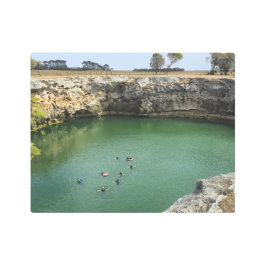 Impresión En Metal Acantilados de caliza y aguas esmeraldas