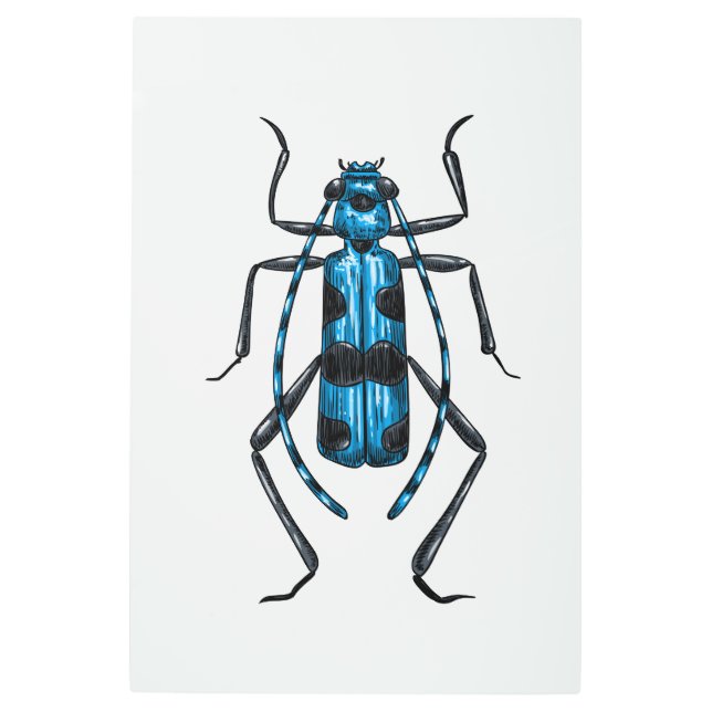 Impresión En Metal Aceite de Rosalia Alpina (Anverso)