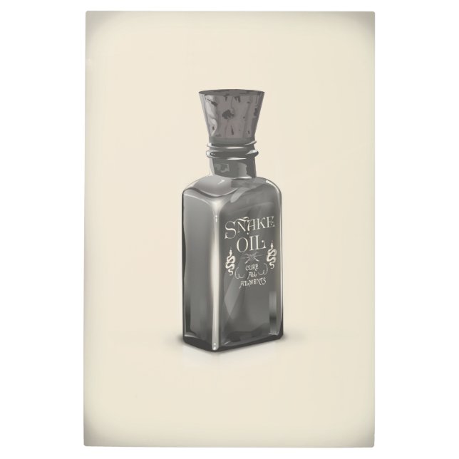 Impresión En Metal Aceite de serpiente "curar todos los dolores" Bote (Anverso)