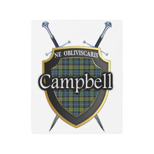 Impresión En Metal Acentos de Campbell Tartán en Escocia