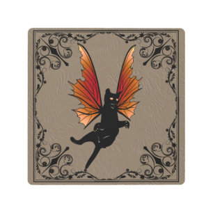 Impresión En Metal Acorn de gato cósmico