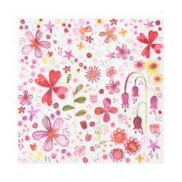 Impresión En Metal Acuarela floral moderna