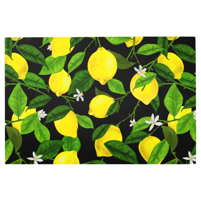 Impresión En Metal Acuarela Limón 2 (Anverso)