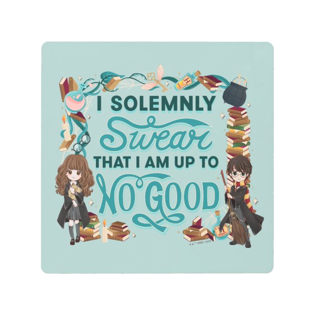 Impresión En Metal Acuarela mágica "Yo suero solemnemente" (Anverso)