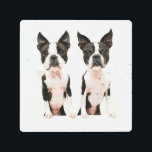 Impresión En Metal Adorable Boston Terrier Dog Personalizado Pop Art<br><div class="desc">Adorable diseño de arte pop del Personalizado del perro de Boston Terrier. Para el animal, perro y amante de las mascotas. ¿Qué es mejor que un Boston Terrier? ¡Dos perros Boston Terrier! La caricatura de arte pop personalizado hace de esta hermosa y divertida decoración doméstica para sala de estar, dormitorio...</div>