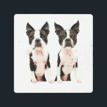 Impresión En Metal Adorable Boston Terrier Dog Personalizado Pop Art<br><div class="desc">Adorable diseño de arte pop del Personalizado del perro de Boston Terrier. Para el animal, perro y amante de las mascotas. ¿Qué es mejor que un Boston Terrier? ¡Dos perros Boston Terrier! La caricatura de arte pop personalizado hace de esta hermosa y divertida decoración doméstica para sala de estar, dormitorio...</div>