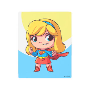 Impresión En Metal Adorable Supergirl Stance