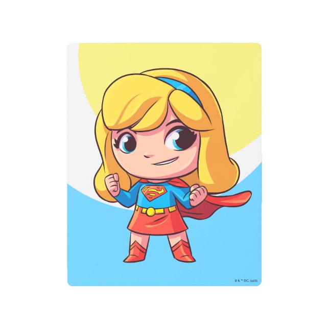 Impresión En Metal Adorable Supergirl Stance (Anverso)