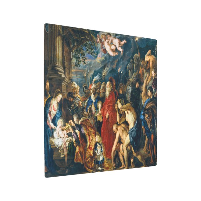Impresión En Metal Adoración del Magi | Peter Paul Rubens | (Angulado)