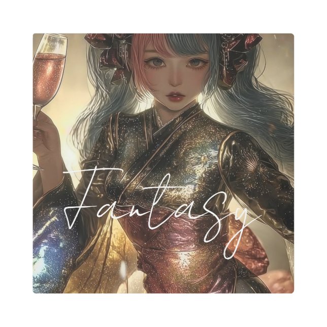 Impresión En Metal Aesthetic / Dark Fantasy Girl (Anverso)