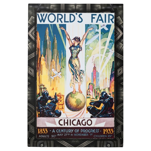Impresión En Metal Afiche de época de la Feria Mundial de Chicago de  (Anverso)