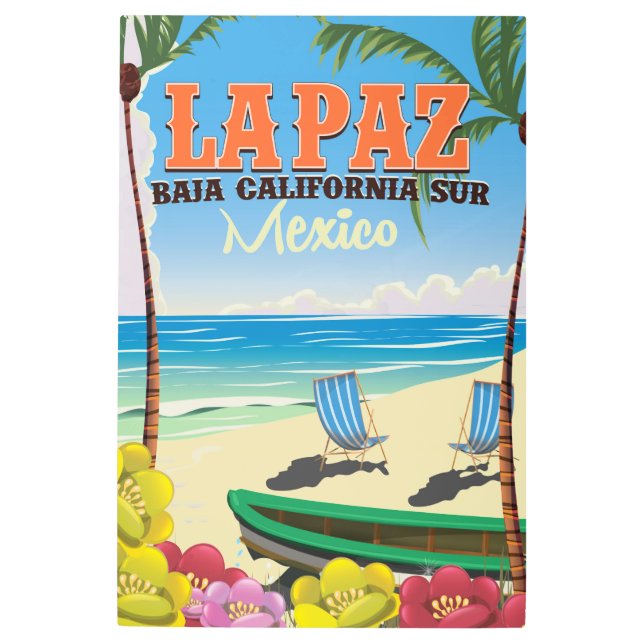 Impresión En Metal Afiche de viaje de La Paz Baja California Sur Méxi
