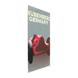 Impresión En Metal Afiche de viaje de Nuremberg Alemania
