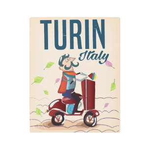 Impresión En Metal Afiche de viaje del personalizado de cosecha de Tu